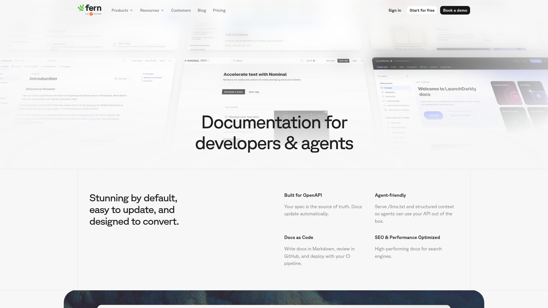 Screenshot of https://buildwithfern.com/docs