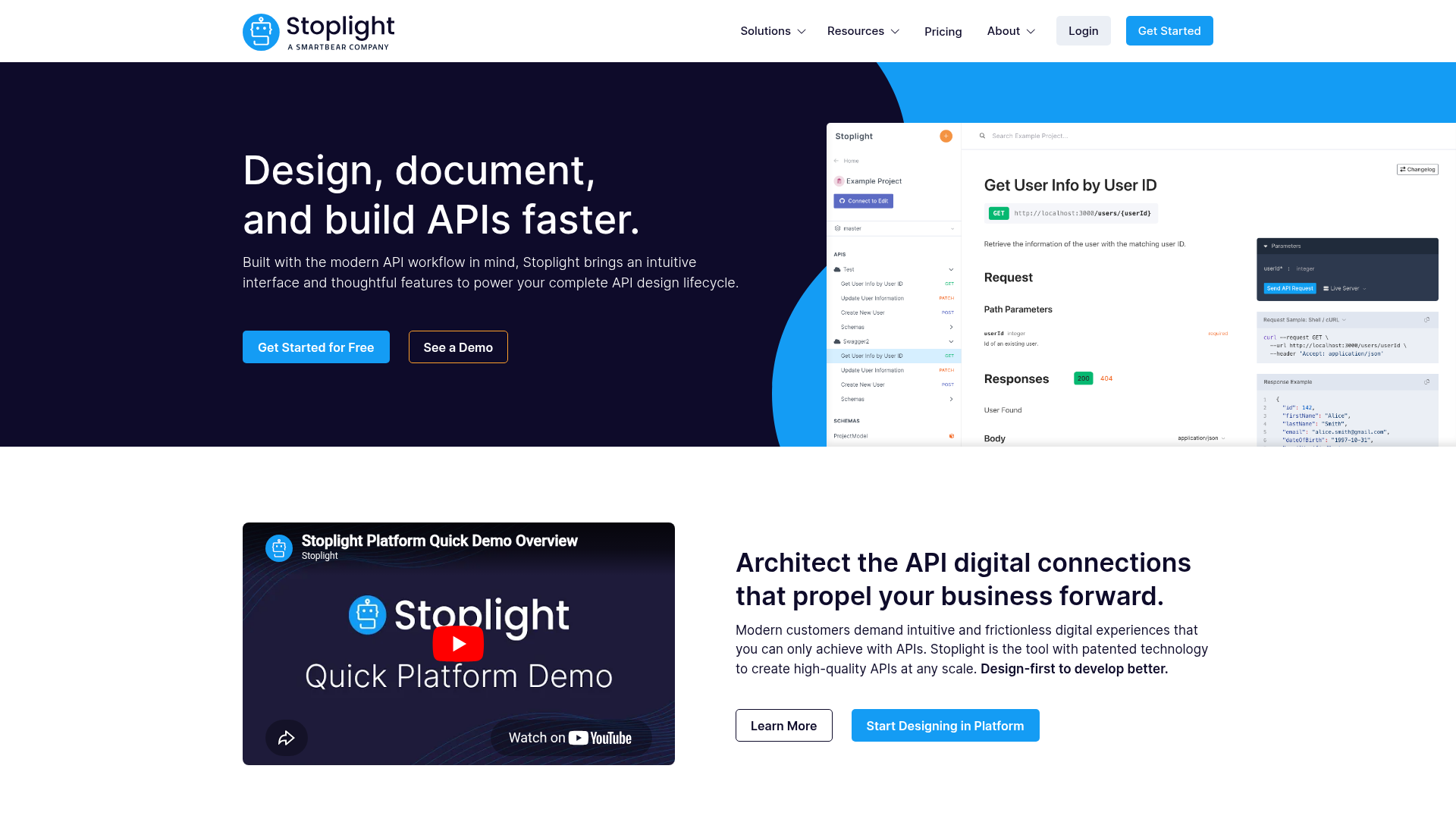 Screenshot of https://stoplight.io